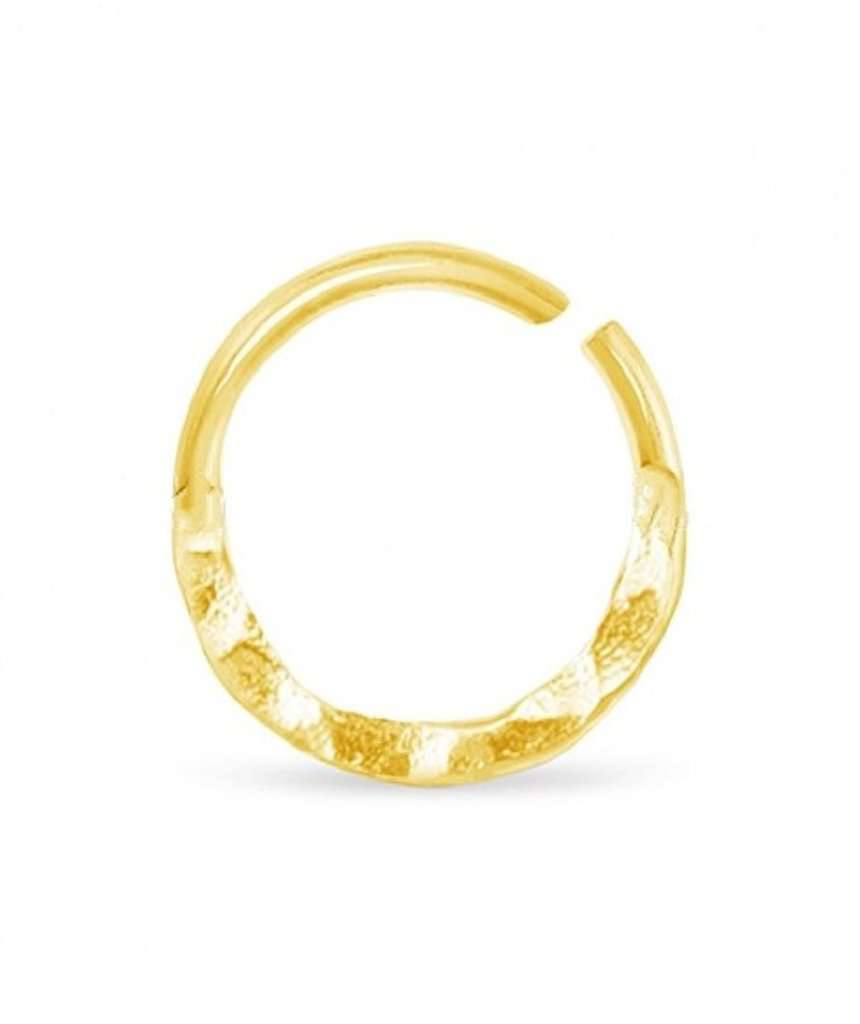 Sterling Silver Hammered Septum Piercing