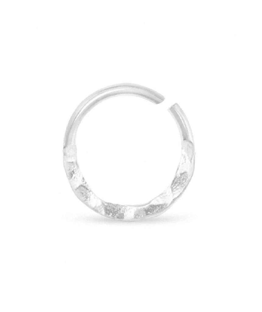 Sterling Silver Hammered Septum Piercing