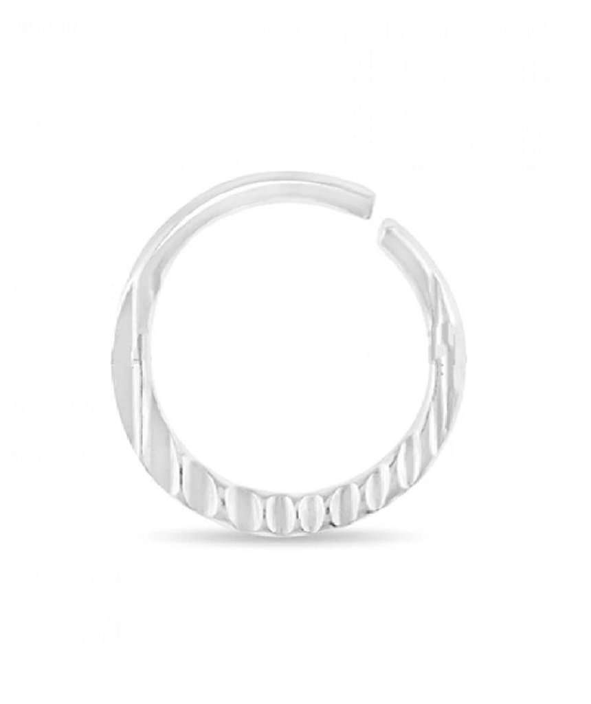 Sterling Silver Hammered Septum Piercing