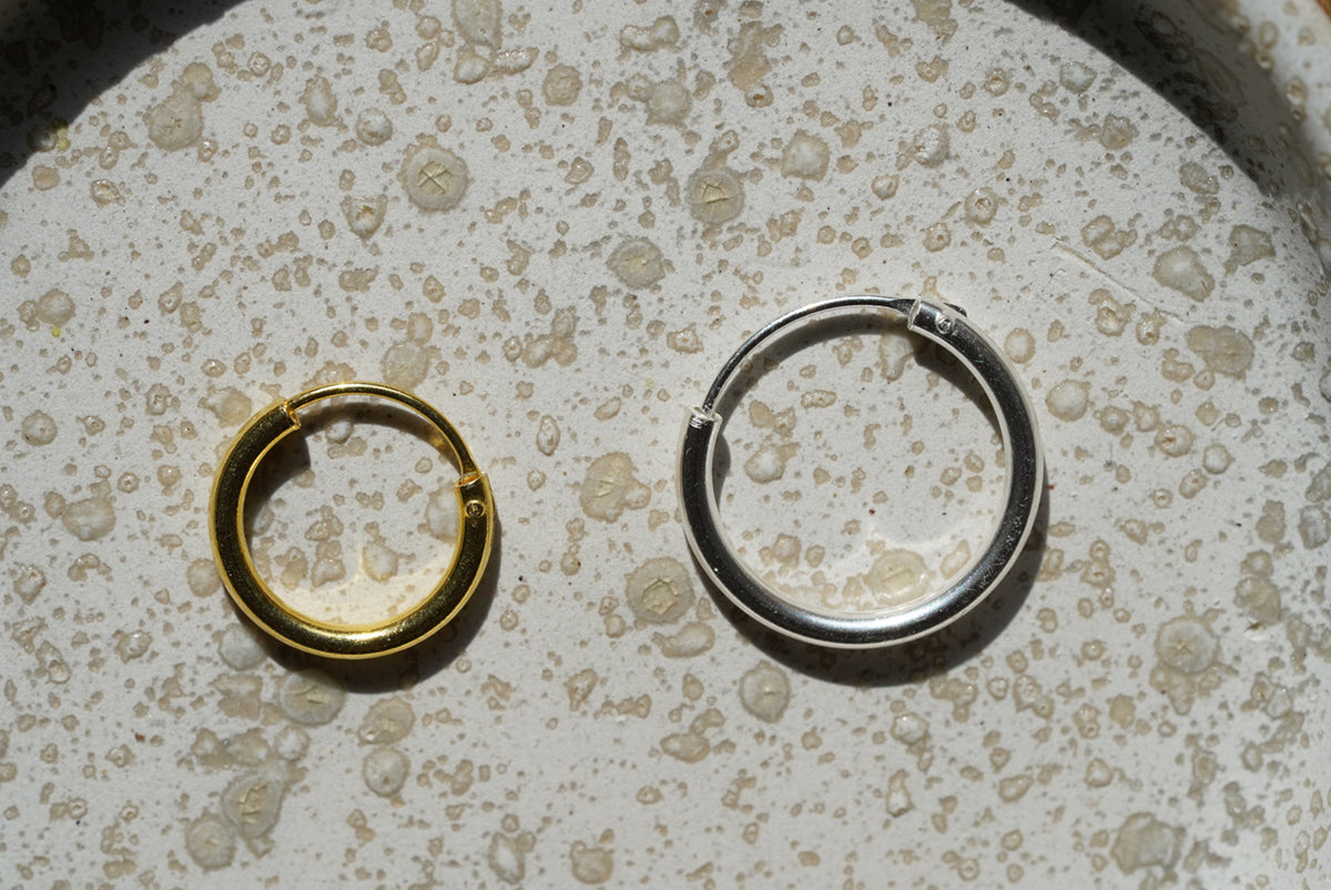 Classic Sterling Silver Hoop