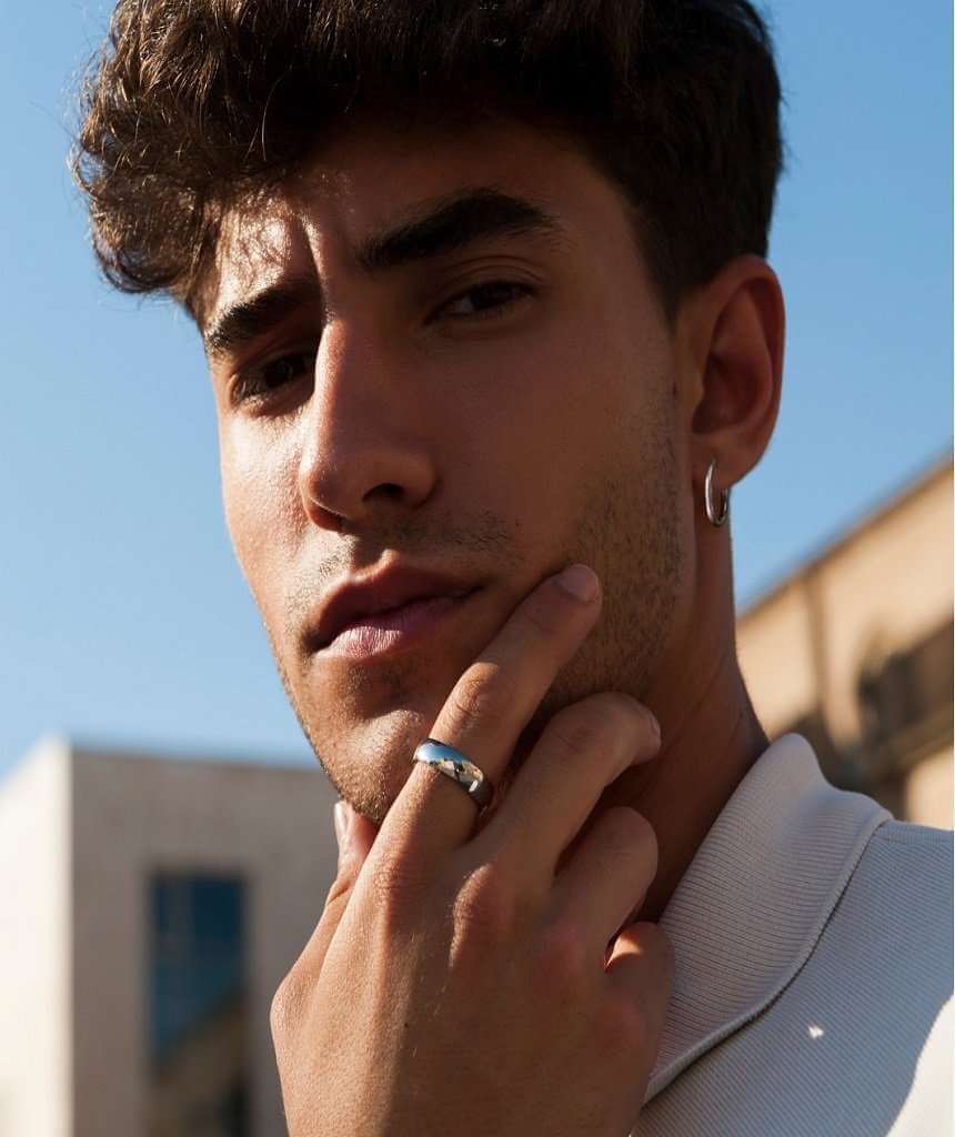 Classic Sterling Silver Hoop