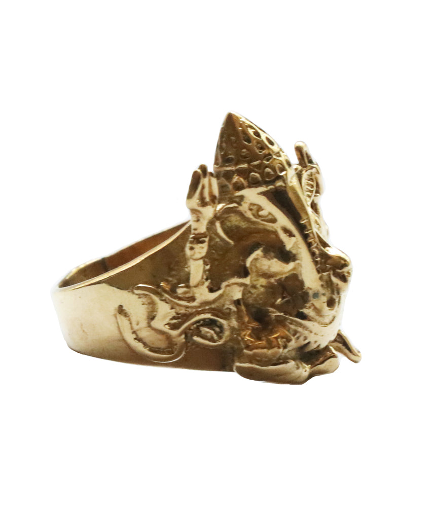 Engraved Ganesha Ring