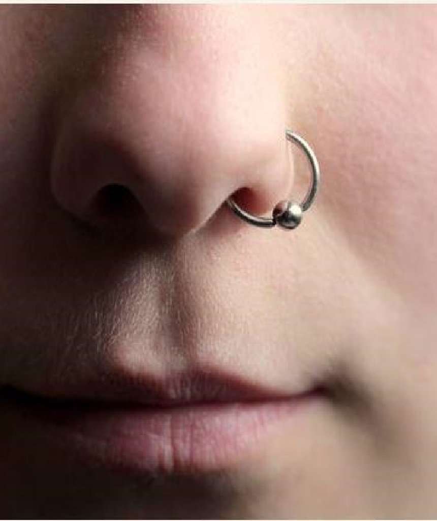 Fake Silver Nose Ring Body Jewellery