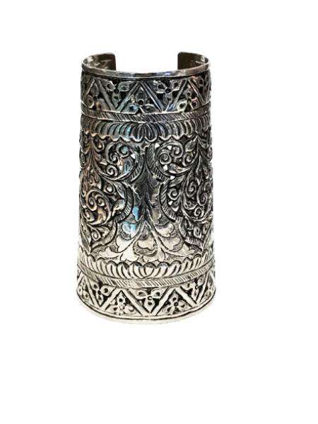 Etched Egyptian Statement Cuff