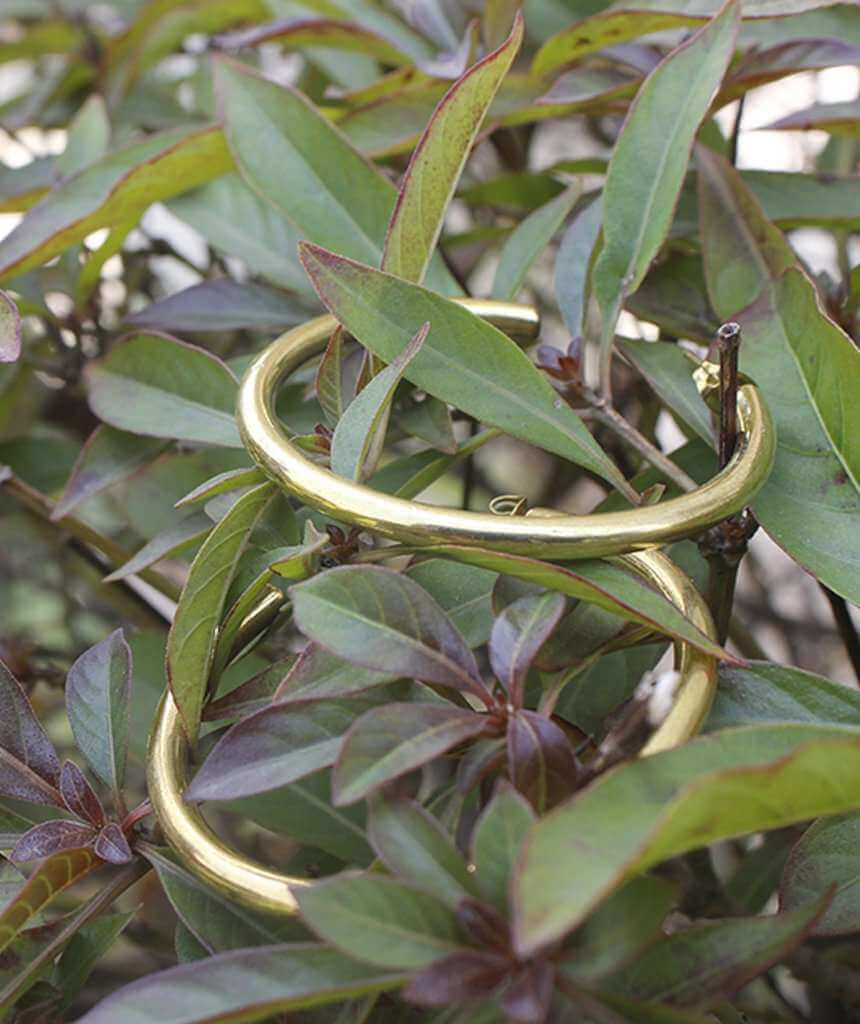 Gold Basic Semi-Open Hoop Earrings