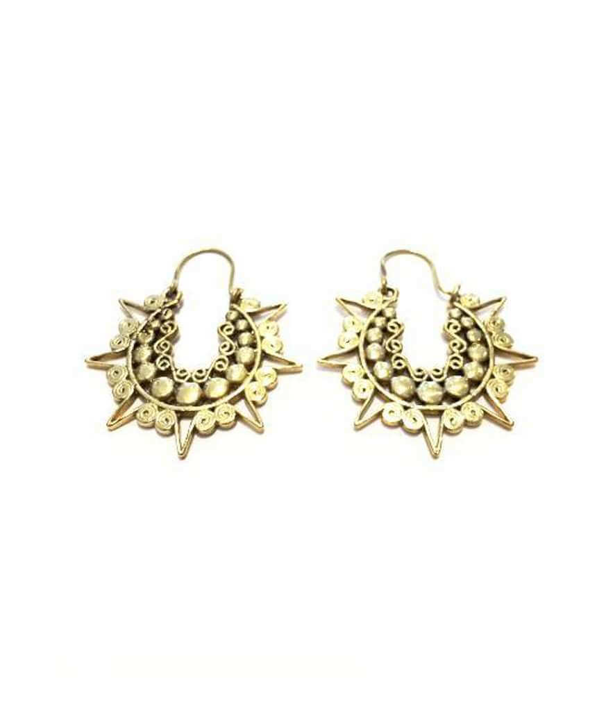 Gold Bright Star Earrings