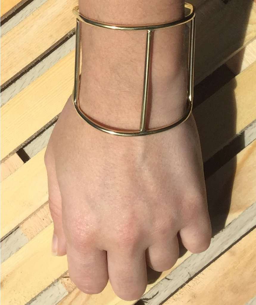 Gold Cage Cuff Bracelet