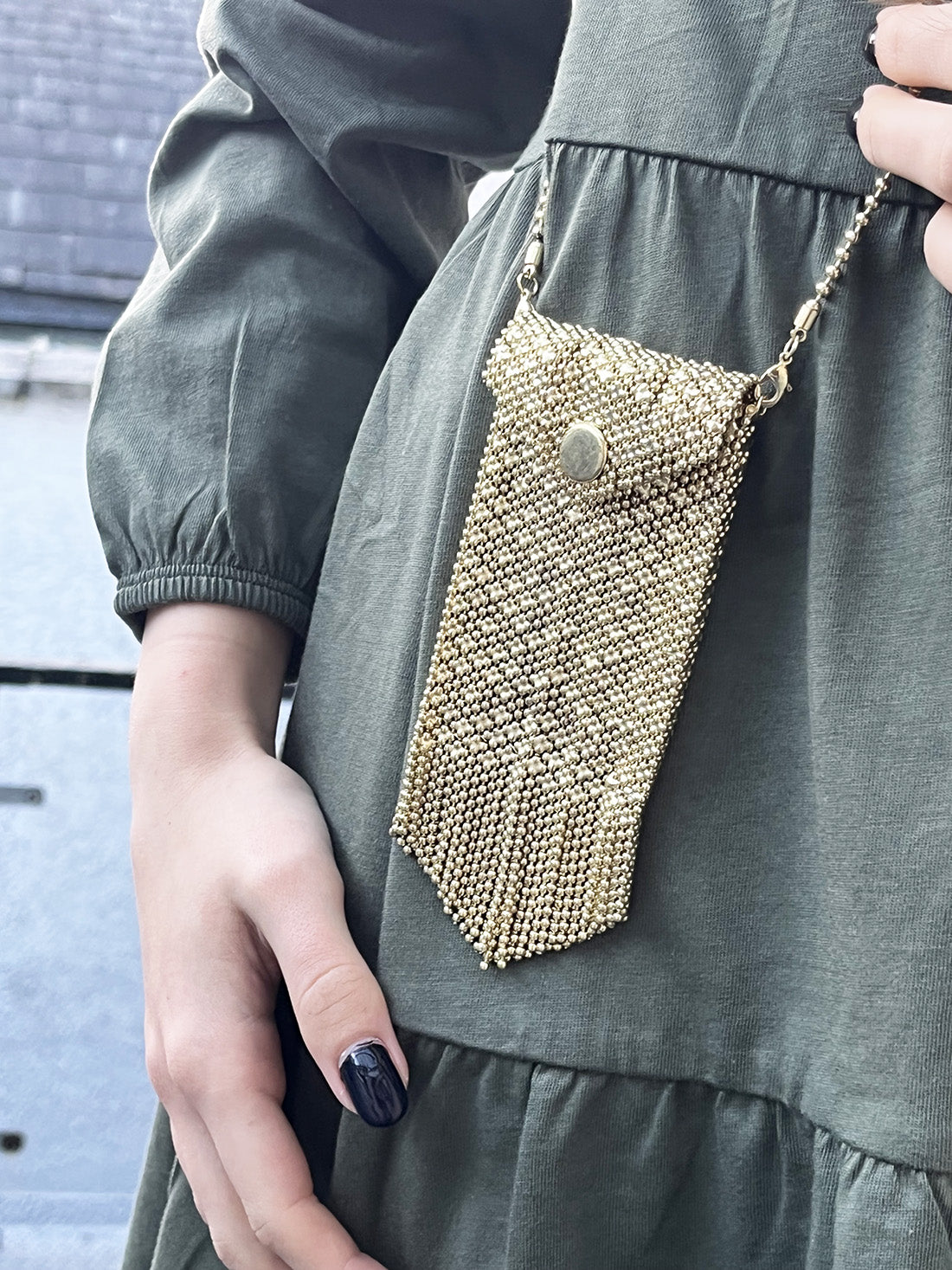 Gold Chainmail Bag