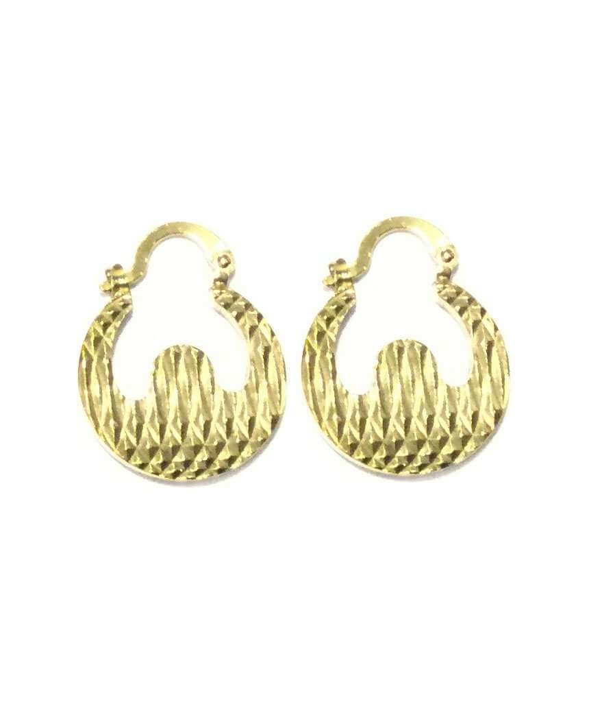 Gold Circle Baggy Earrings