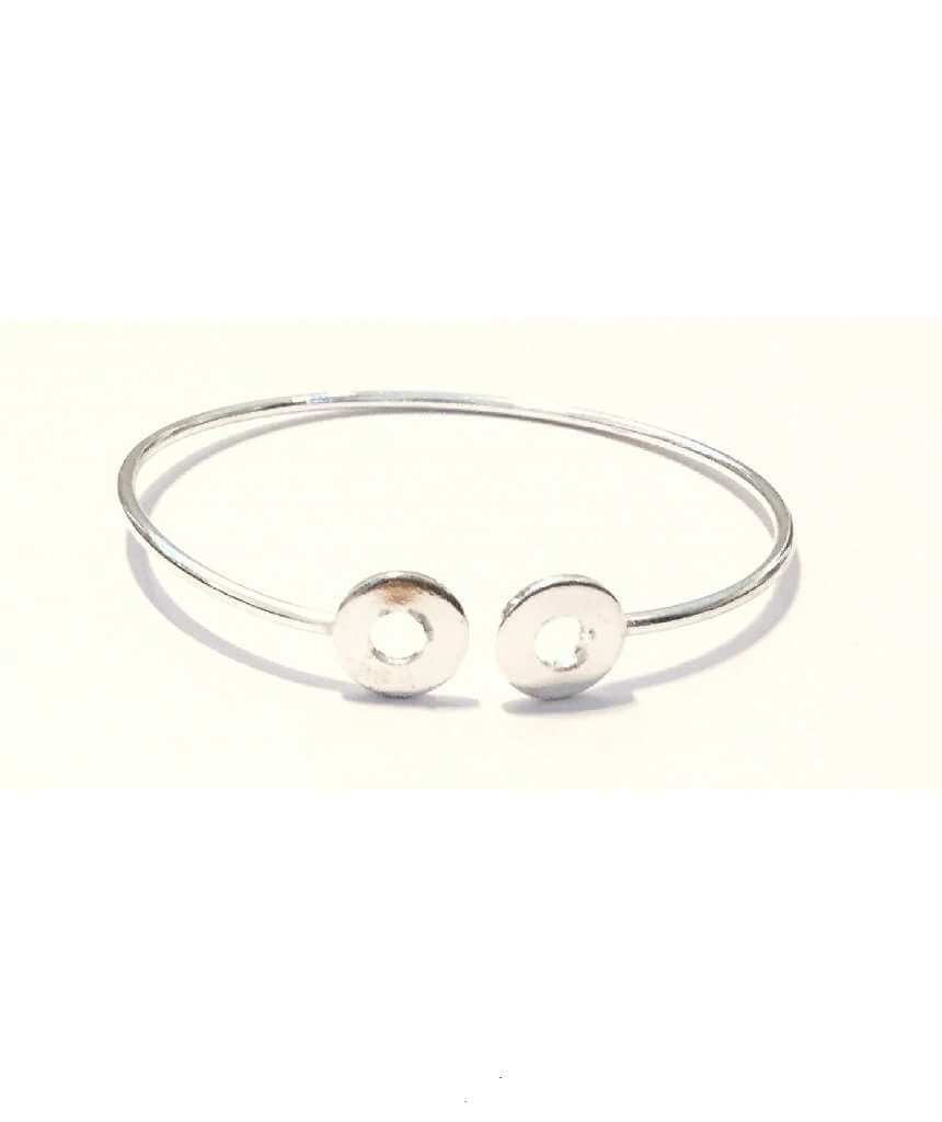 Gold Circle Simple Geometric Bracelet