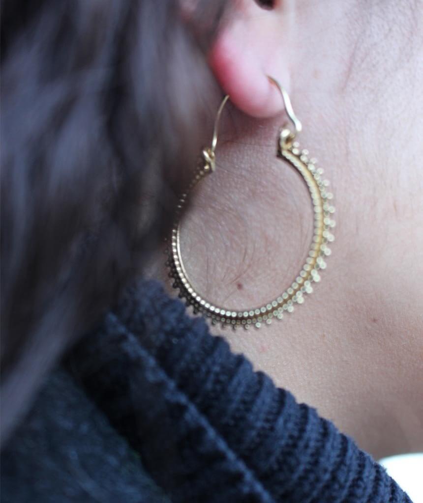 Gold Classic Hoop Earrings