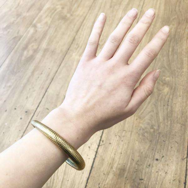 Gold Classic Snakeskin Bracelet