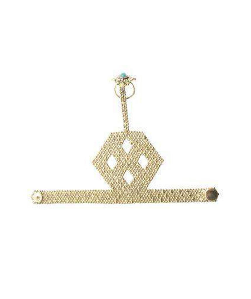 Cuffed Hex Chainmail Hand Harness