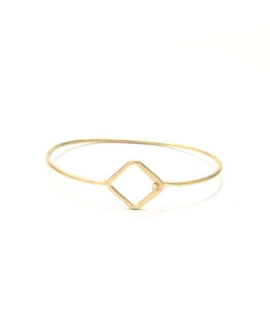 Gold Diamond Bangle Bracelet