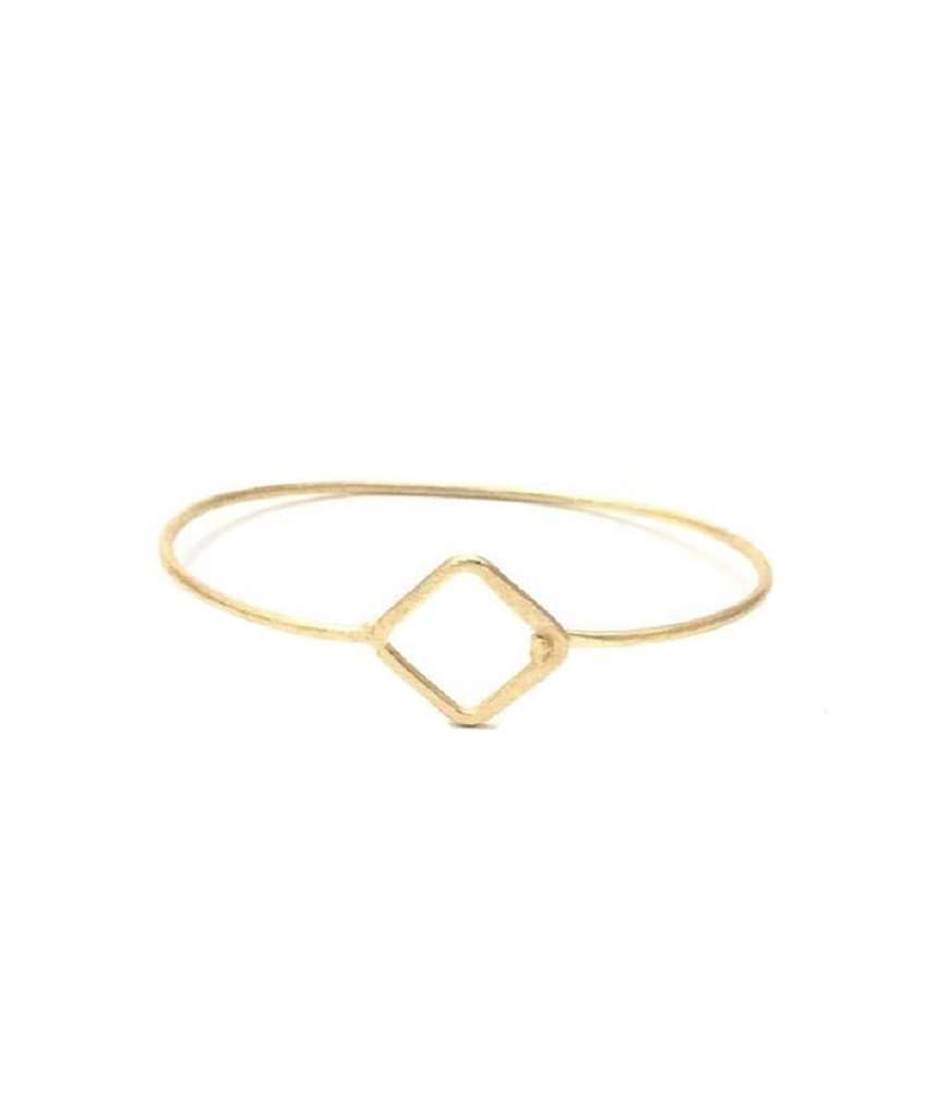 Gold Diamond Bangle Bracelet