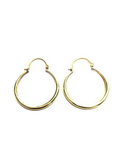 Gold Egyptian Hoop Earrings