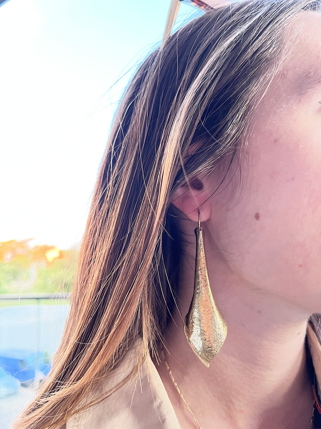 Gold Elegant Drop Earrings