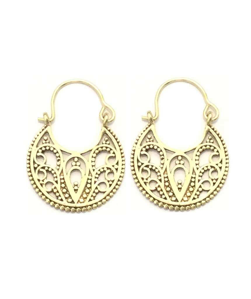 Gold Flower of Life Earrings