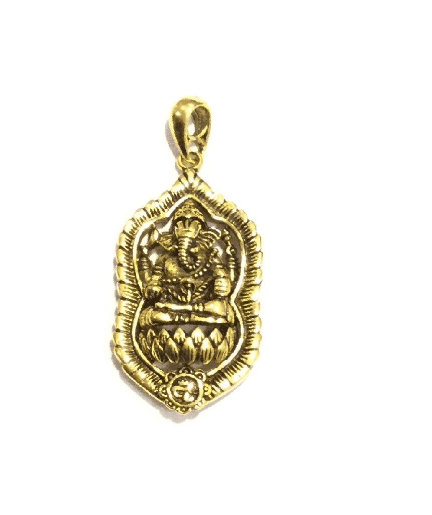 Gold Ganesha Pendant