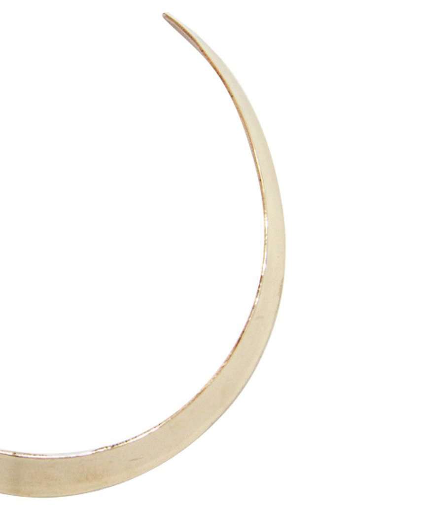 Gold Glossy Choker Necklace