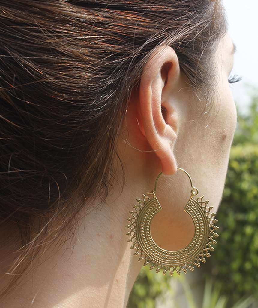 Gold Gypsy Hoop Earrings