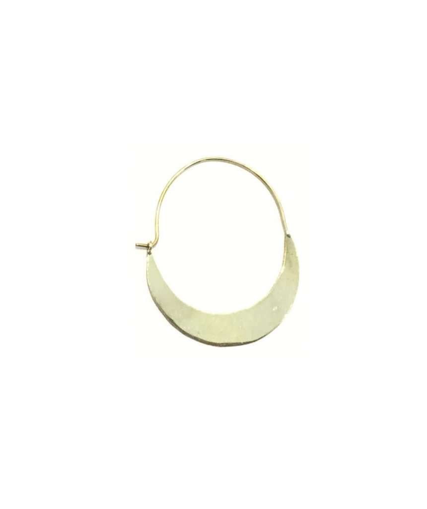 Gold Half Circle Earrings