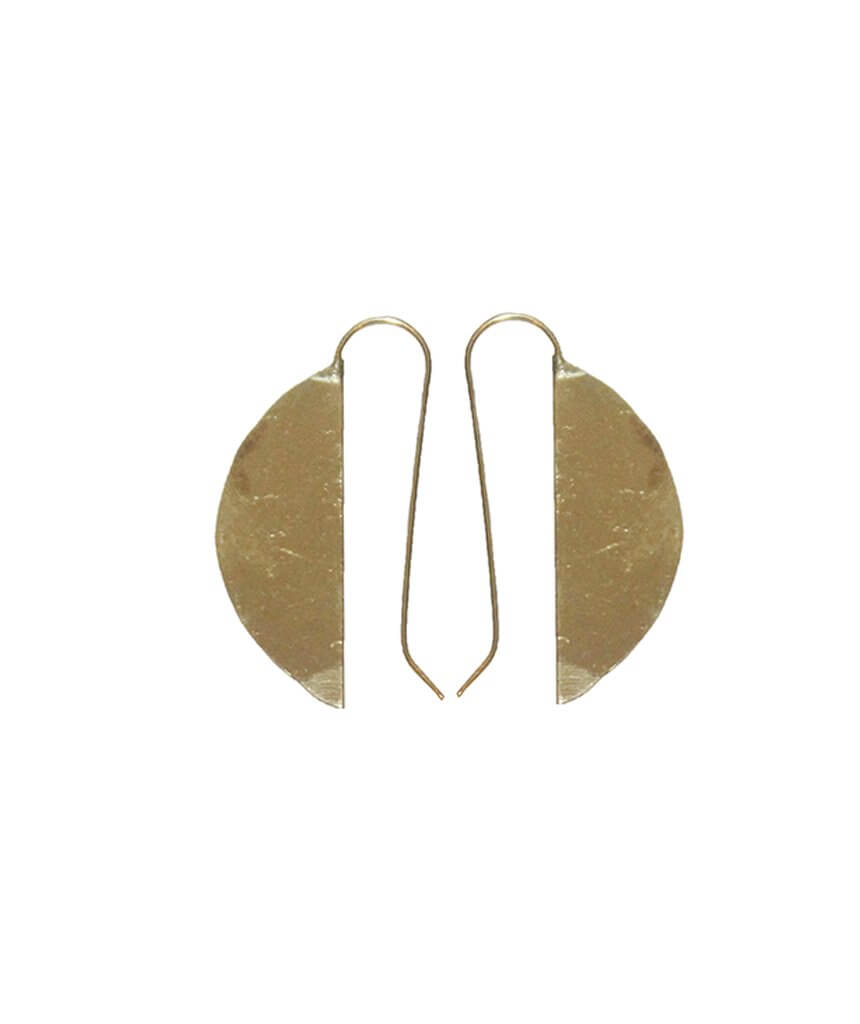 Gold Half Moon Earrings