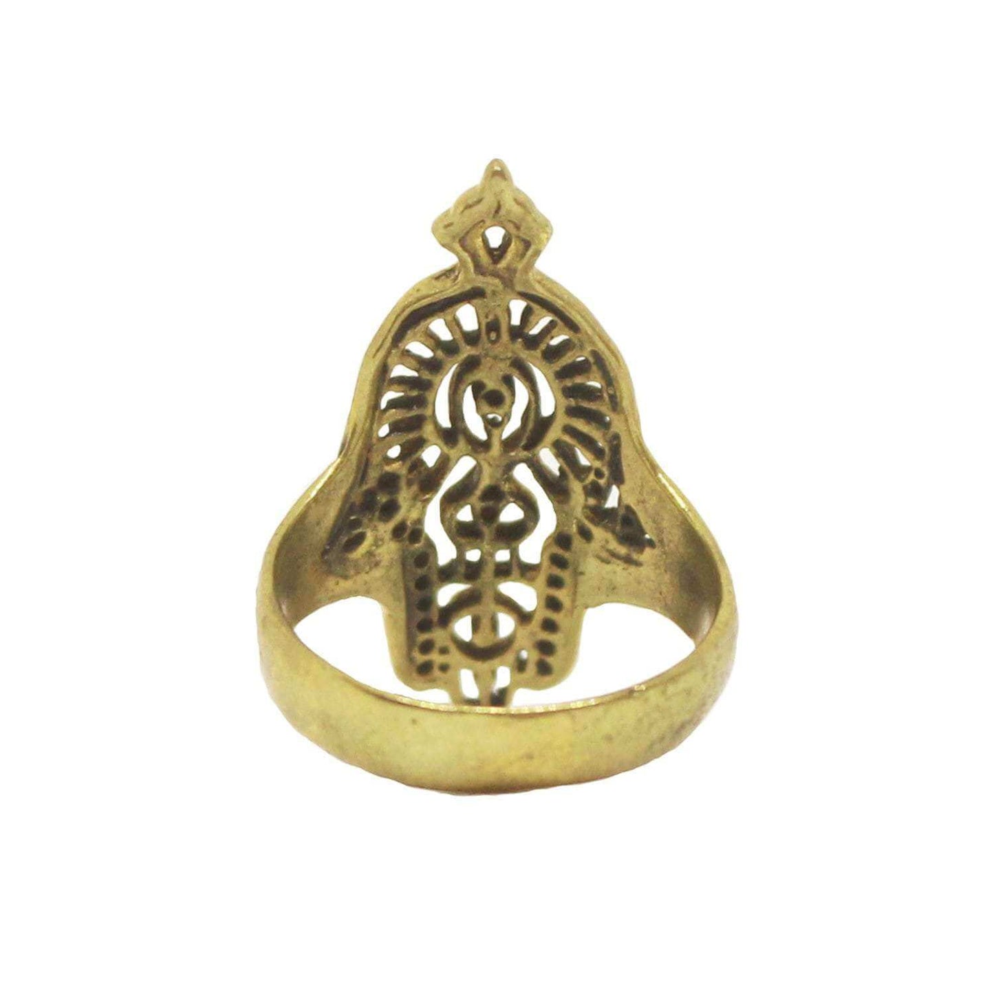 Gold Hamsa Ring
