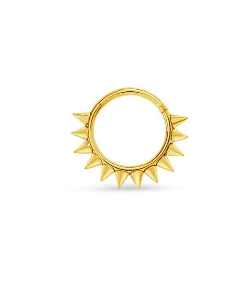 Gold Hinged Septum Ring