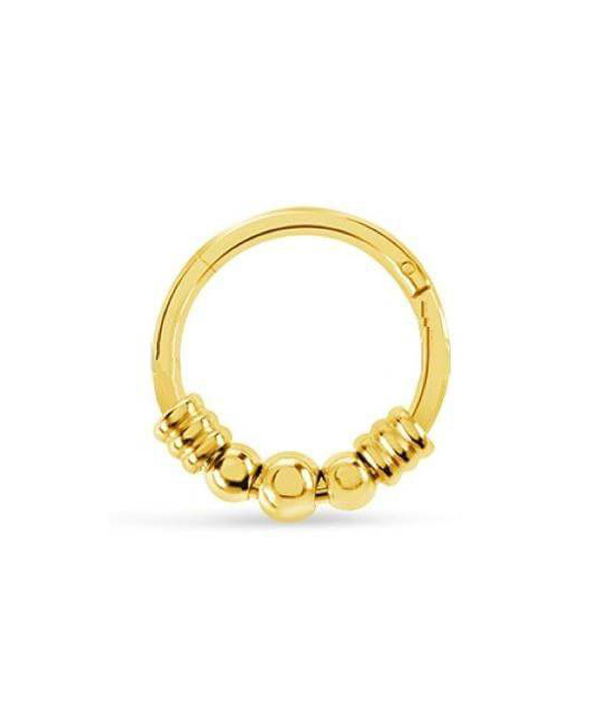 Gold Hinged Septum Ring