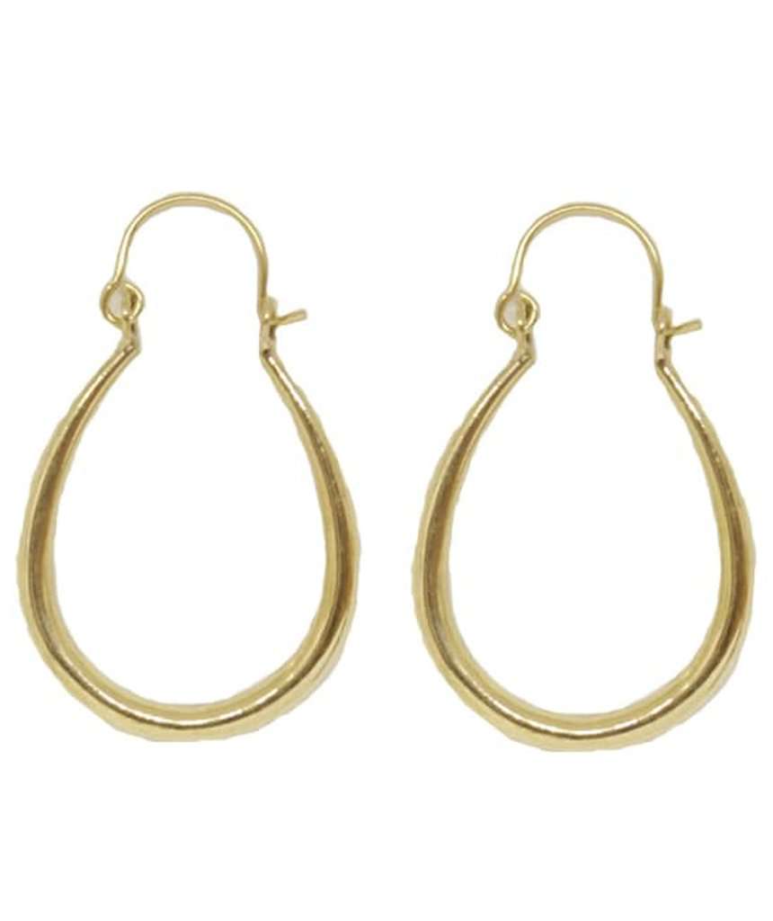 Gold Large Classic Teardrop Earrings