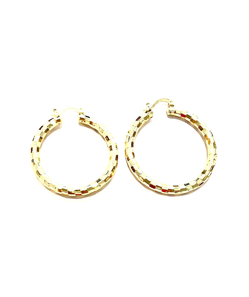 Large Stainless Steel Swirly Hoops