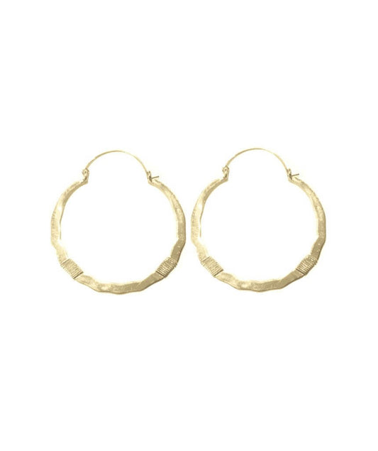 Gold Large Statement Hoop Earrings