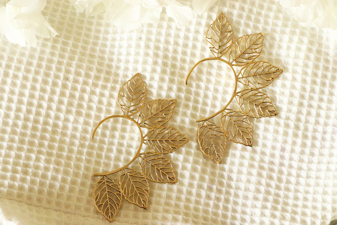 Gold Leaf Ear Cuff