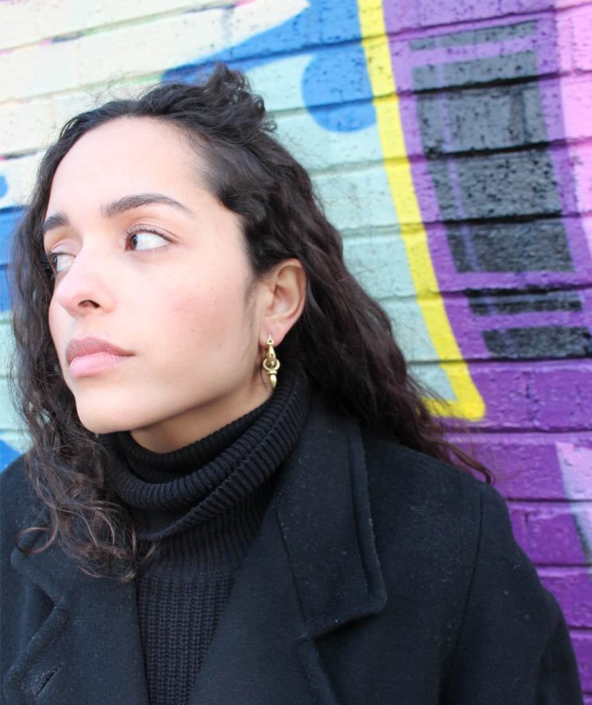 Gold Mandala Hoop Earrings