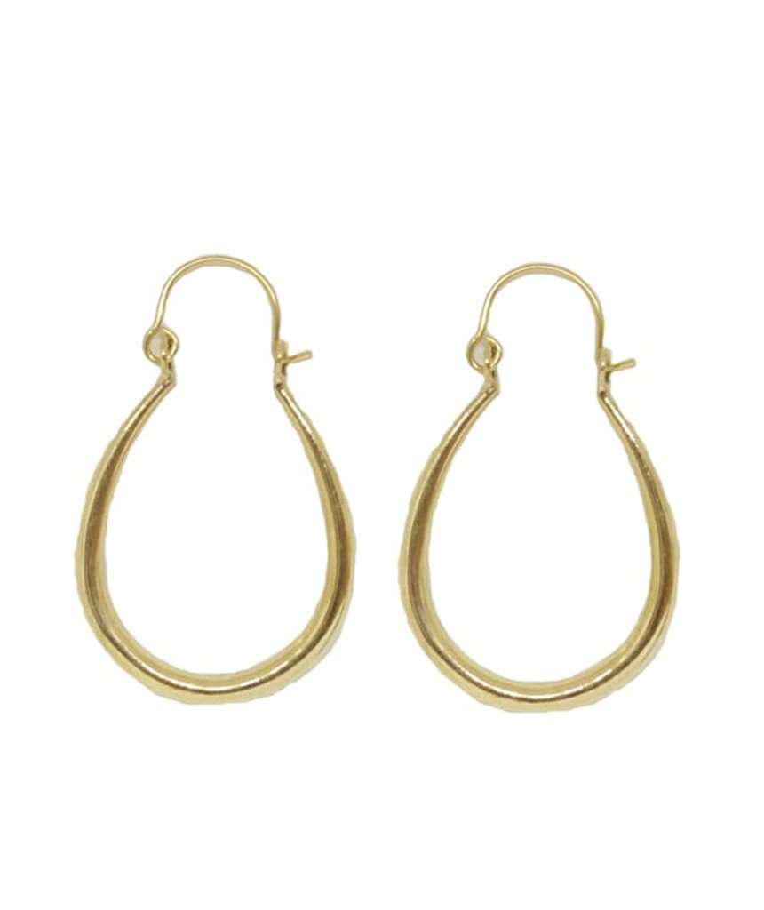Gold Medium Classic Teardrop Earrings