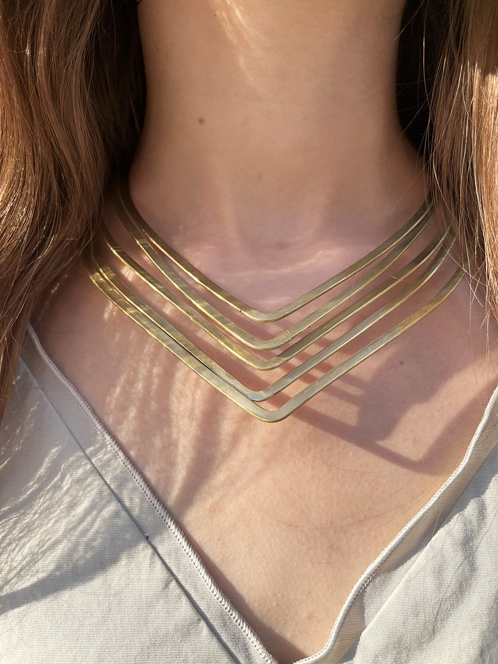 Gold Medussa Choker