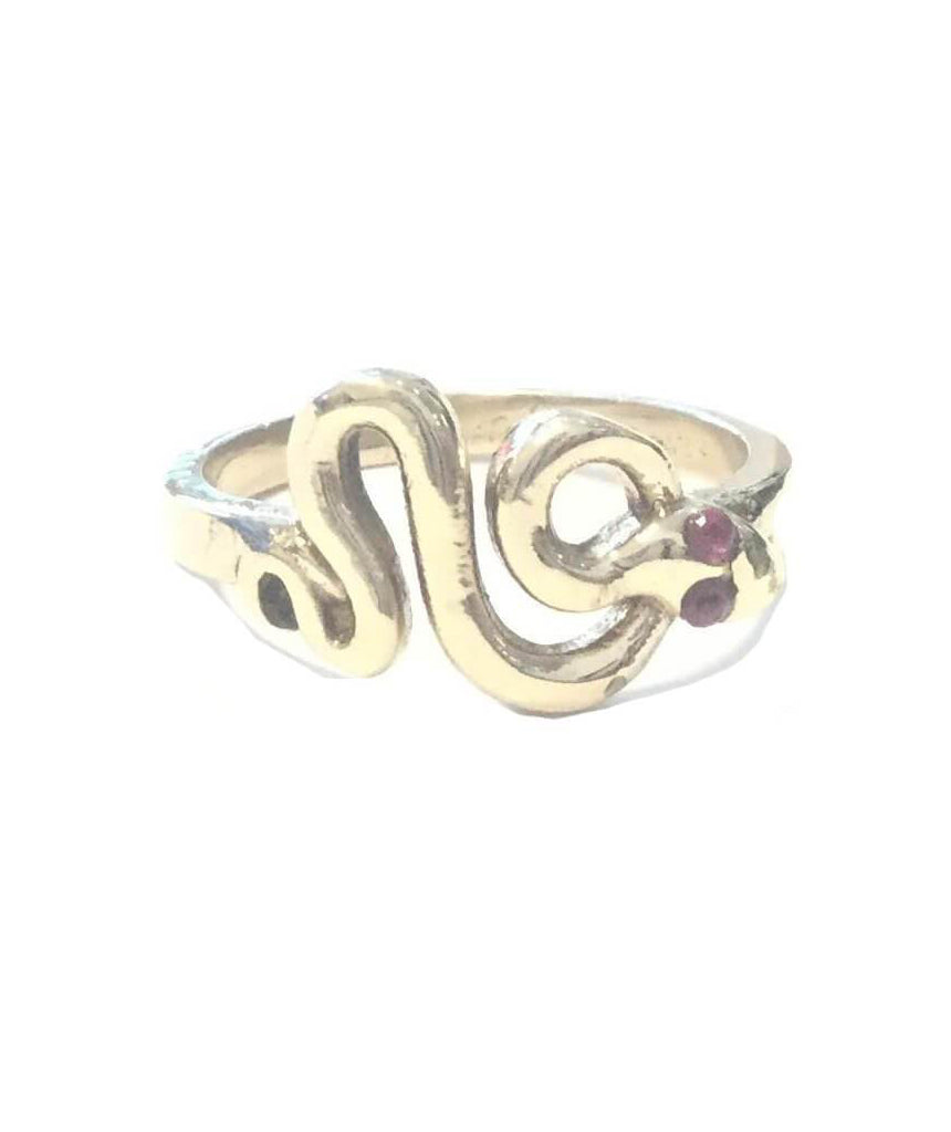 Gold Mini Snake Ring