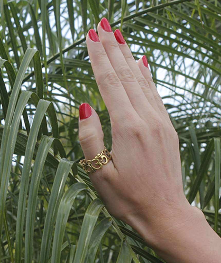 Gold OM Ring