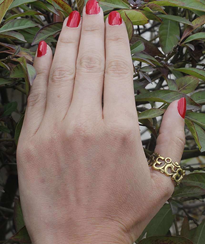 Gold OM Ring