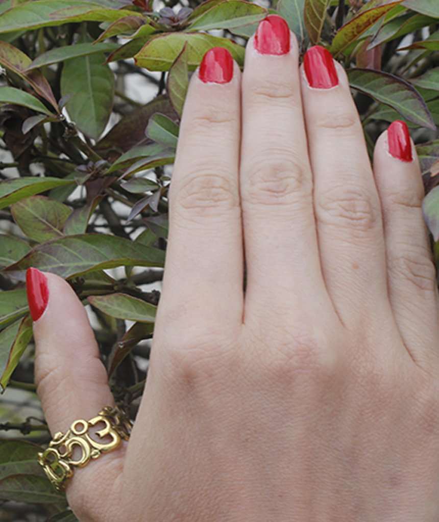 Gold OM Ring