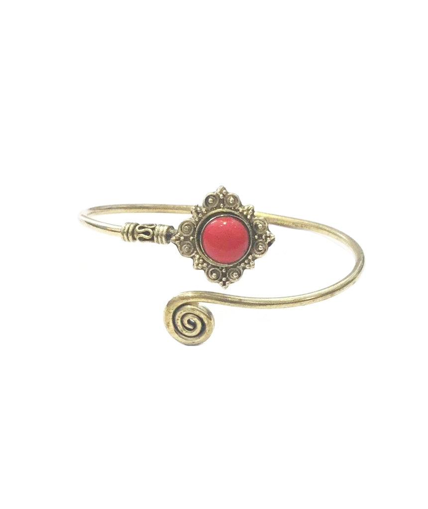 Curled Stone Bracelet