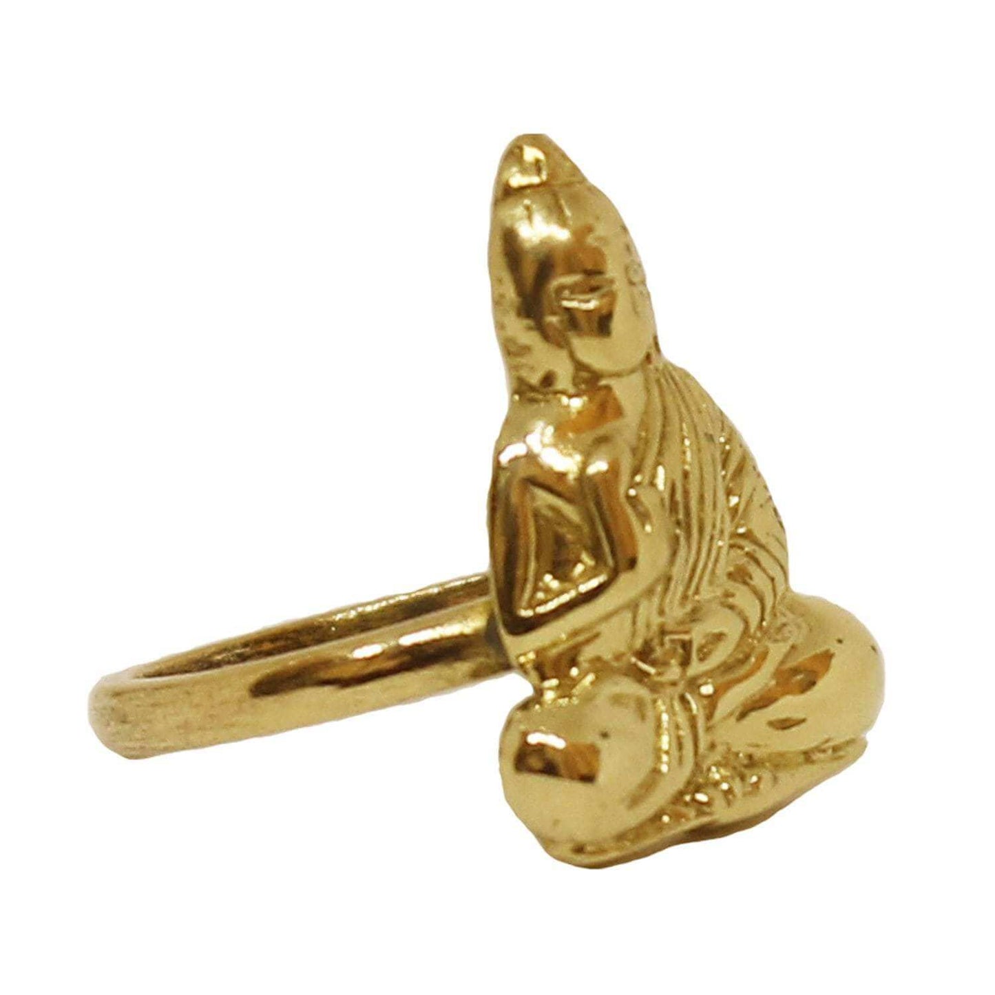 Gold Sitting Buddha Ring