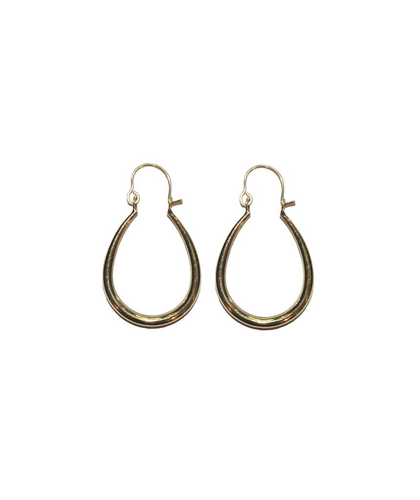 Gold Small Classic Teardrop Earrings