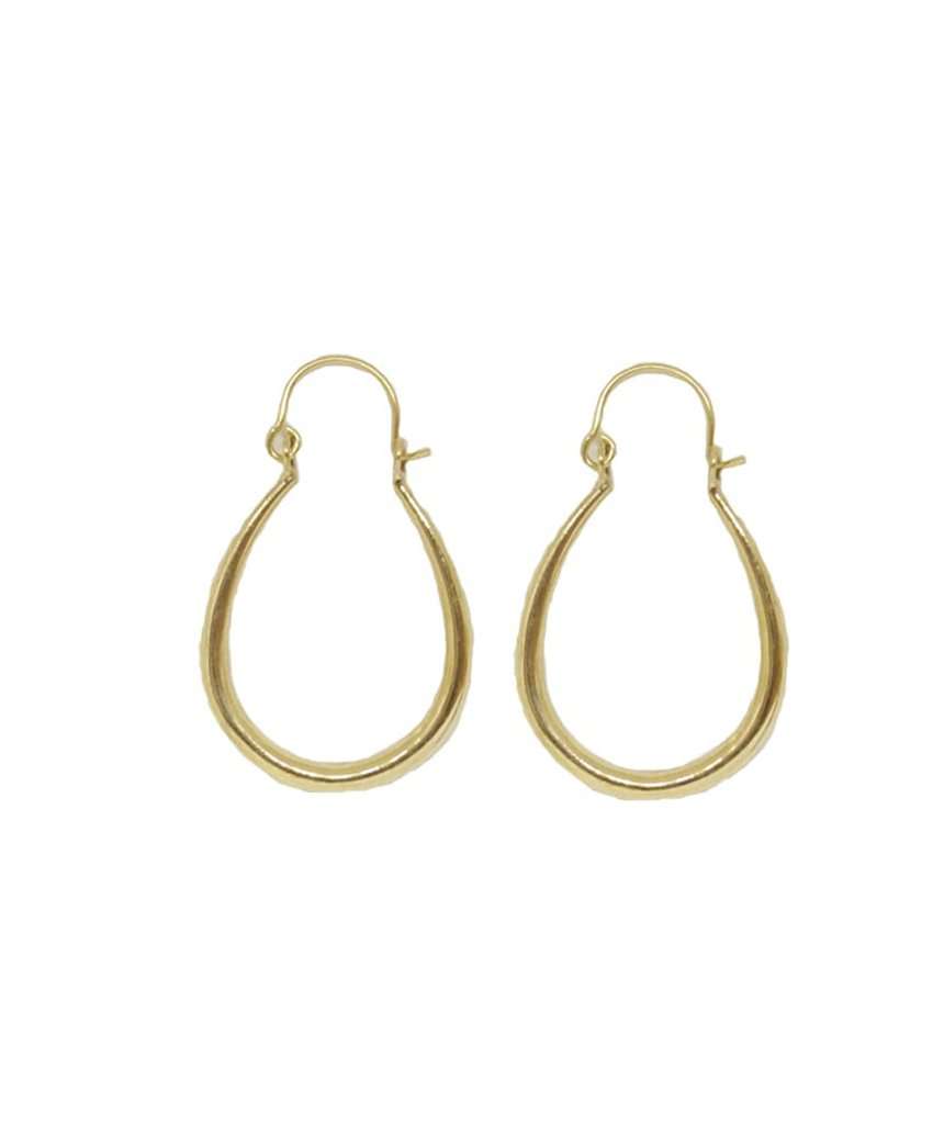 Gold Small Classic Teardrop Earrings
