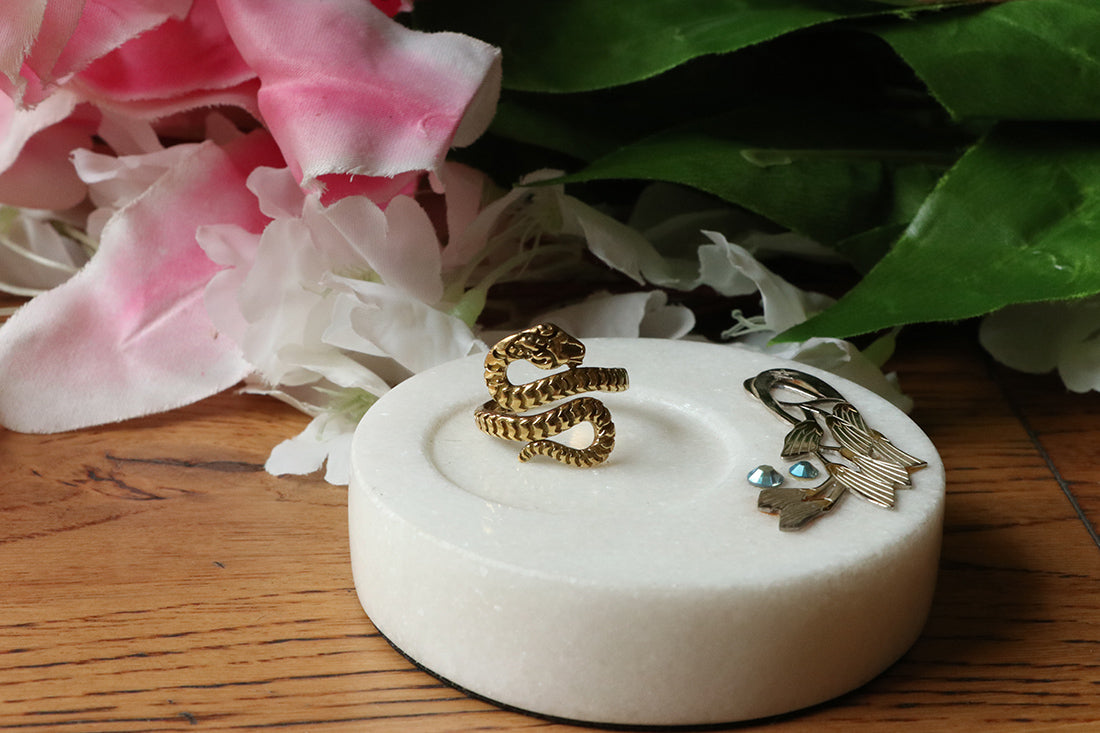 Gold Snake Wrap Ring