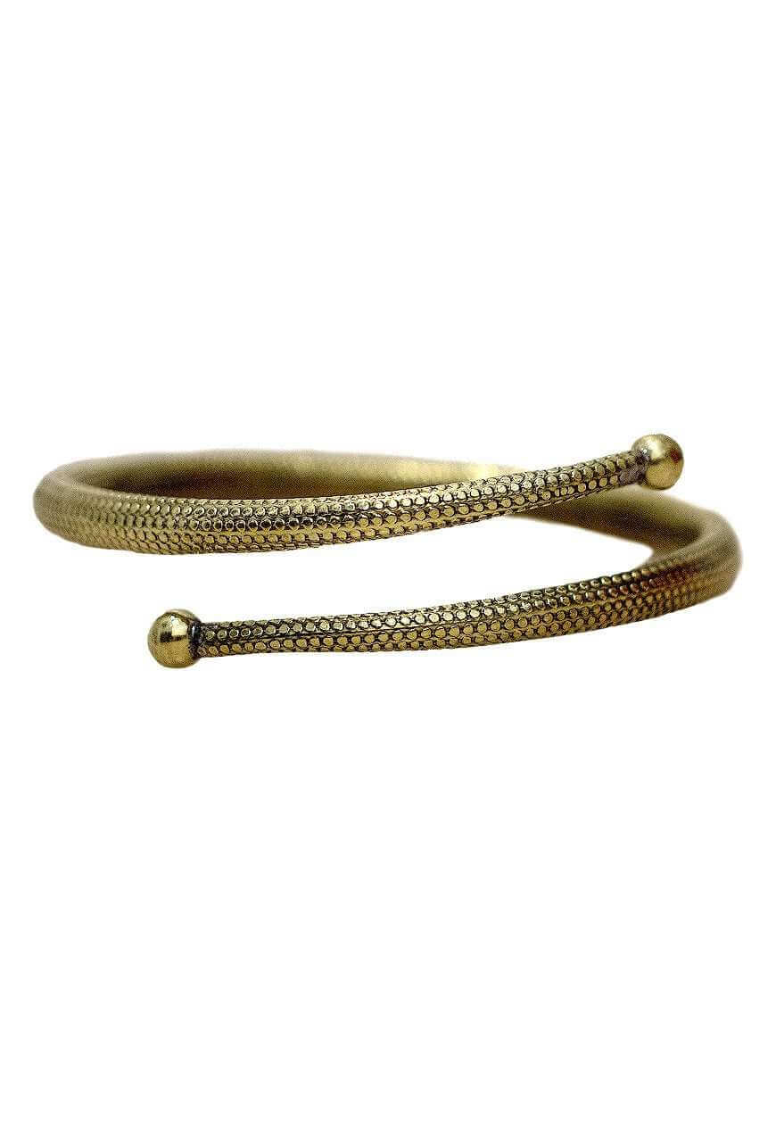 Gold Snake Skin Arm Cuff