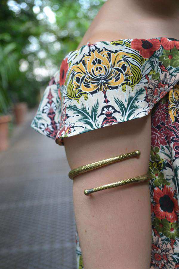 Gold Snake Skin Arm Cuff