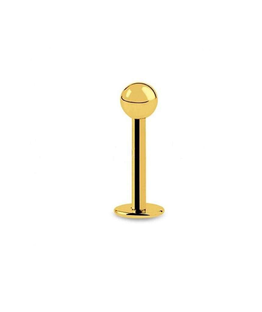 Gold Stainless Steel Labret Piercing