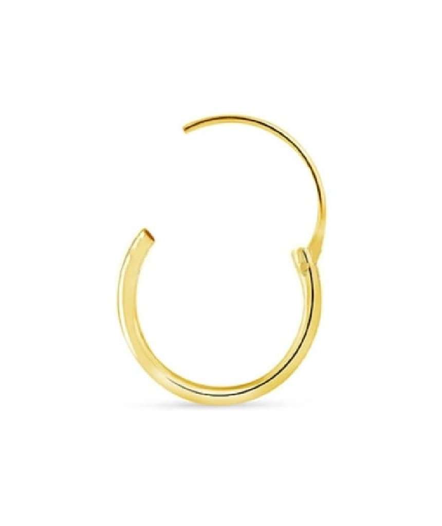 Gold Sterling Silver Huggie Hoop